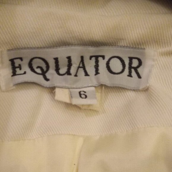 vintage jacket Woman's Made in America 🇺🇸 🇺🇸 Size 6 white 1970's Equator - Picture 2 of 4